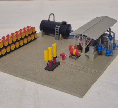 Kibri Tanklager Shell fertig gebaut Modelleisenbahn H0 Industrie