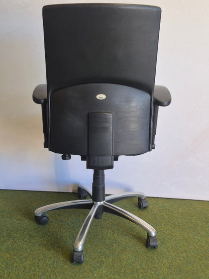 KOHL Bürostuhl Chefsessel Kunstleder schwarz Drehstuhl Armlehnen höhenverstellb.