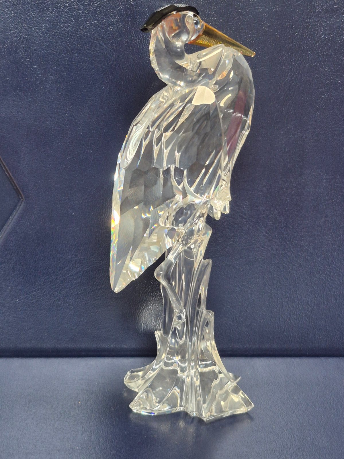 Swarovski 221627 - Fischreiher - Kristallglas - 15 cm - Vitrinenstück