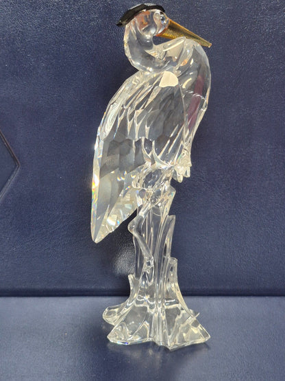 Swarovski 221627 - Fischreiher - Kristallglas - 15 cm - Vitrinenstück