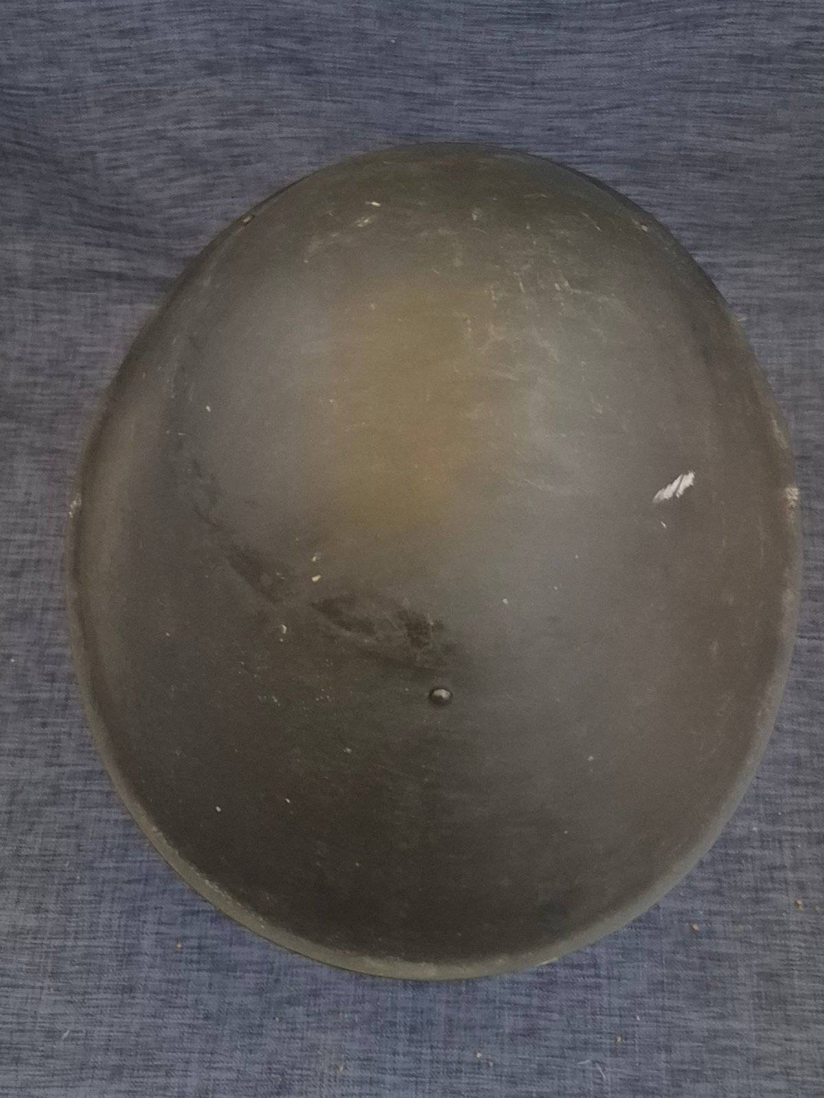 Alter Militär Stahlhelm Vintage Army Helmet Leder Innenausstattung Kinnriemen