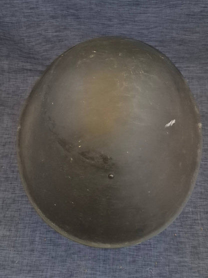Alter Militär Stahlhelm Vintage Army Helmet Leder Innenausstattung Kinnriemen