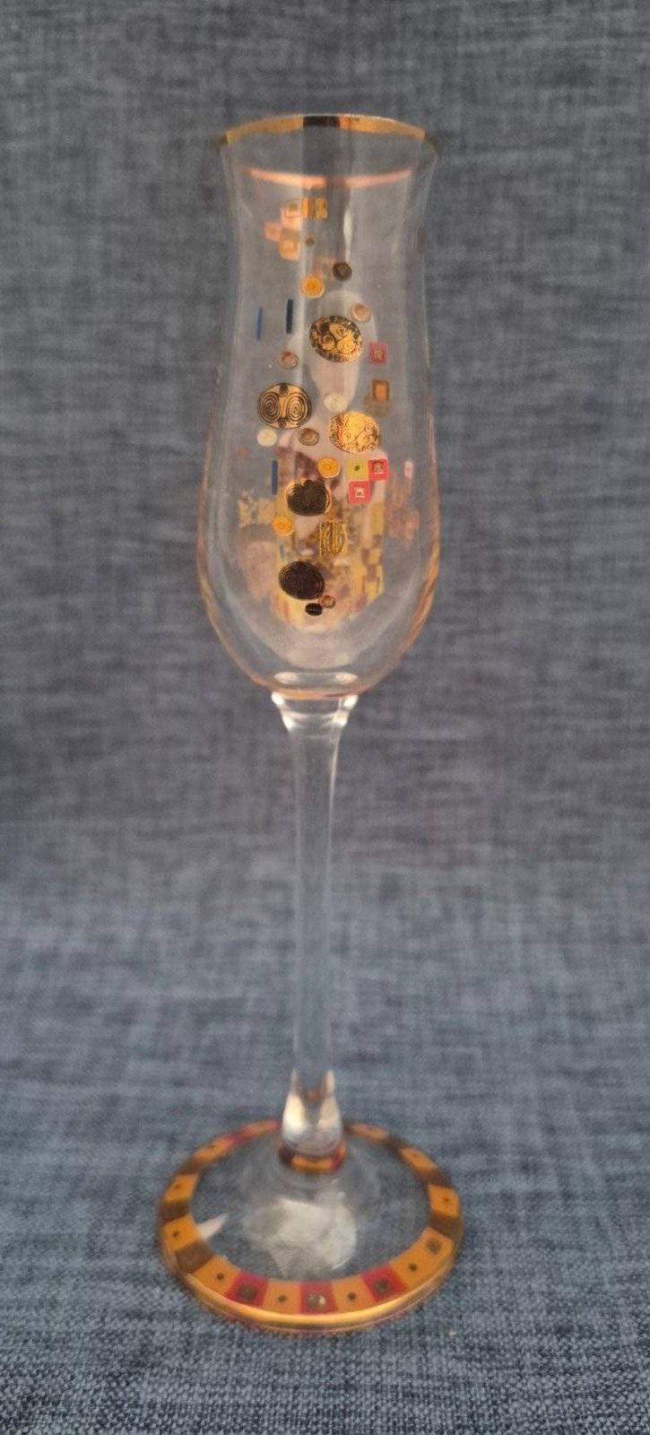 Goebel - Artis Orbis - Gustav Klimt Likörglas   Adele Der Kuss Goldrand