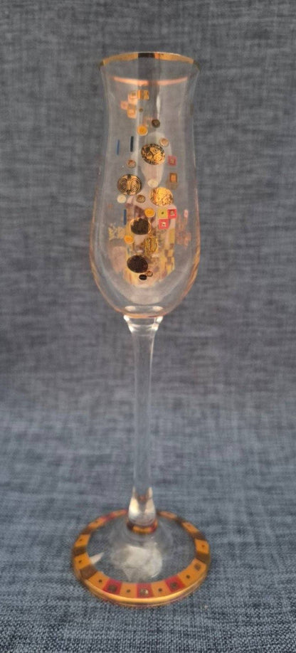 Goebel - Artis Orbis - Gustav Klimt Likörglas   Adele Der Kuss Goldrand