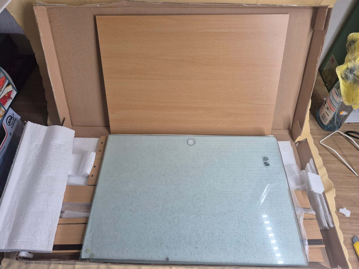 Sammlervitrine Wandvitrine 80x60cm Glas Schiebetür Buche Modellauto Regal NEU