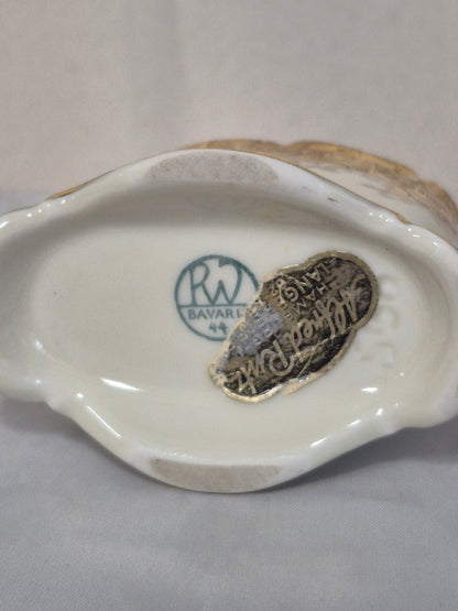 RW Bavaria Porzellan - Zigarettenhalter - im Rokokostil - Golddekor - Handgemal