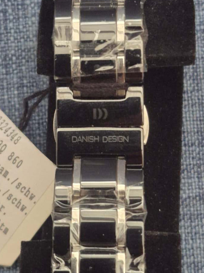 Danish Design IV63Q860 Chronograph Keramik Stahl Herrenuhr schwarz OVP