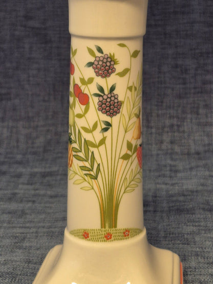 Villeroy & Boch Porzellan Kerzenhalter  Früchte-Dekor Made in Germany Vintage