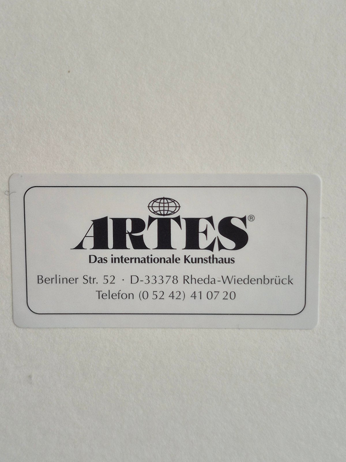 Abstrakter Siebdruck signiert gerahmt Goldrahmen Vintage Kunst 70er 80er