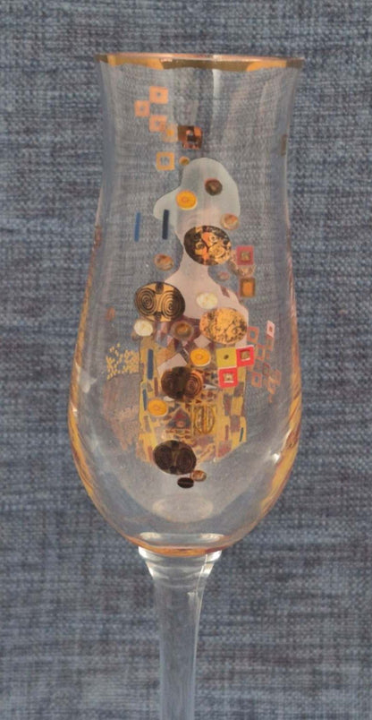 Goebel - Artis Orbis - Gustav Klimt Likörglas   Adele Der Kuss Goldrand