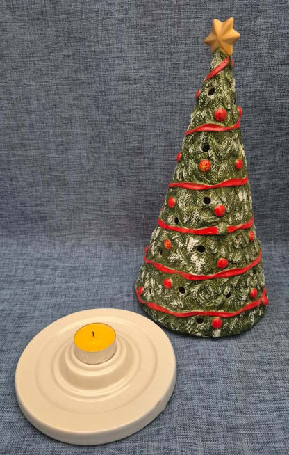 Villeroy & Boch Keramik Weihnachtsbaum Teelichthalter Windlicht Advent Deko