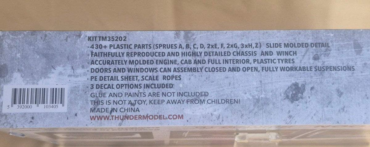 Thunder Model British Scammell Pioneer R100 1:35 Plastikbausatz Kit 35202 WWII