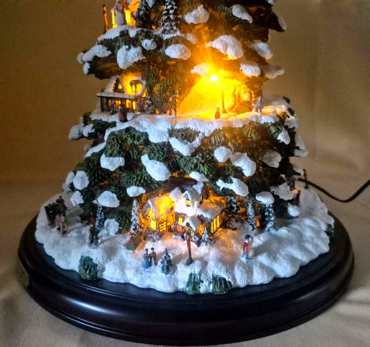 Village Christmas Weihnachtsbaum Diorama beleuchtet Miniatur Winterdorf Sammler