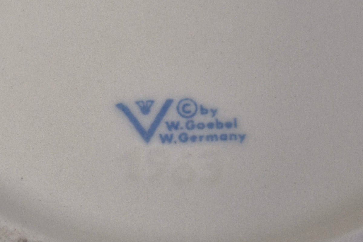 W. Goebel Zuckerdose Porzellan Vintage 50/60er Früchte Dekor W. Germany