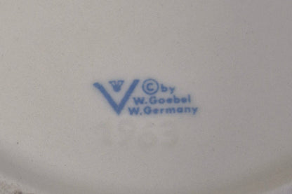 W. Goebel Zuckerdose Porzellan Vintage 50/60er Früchte Dekor W. Germany