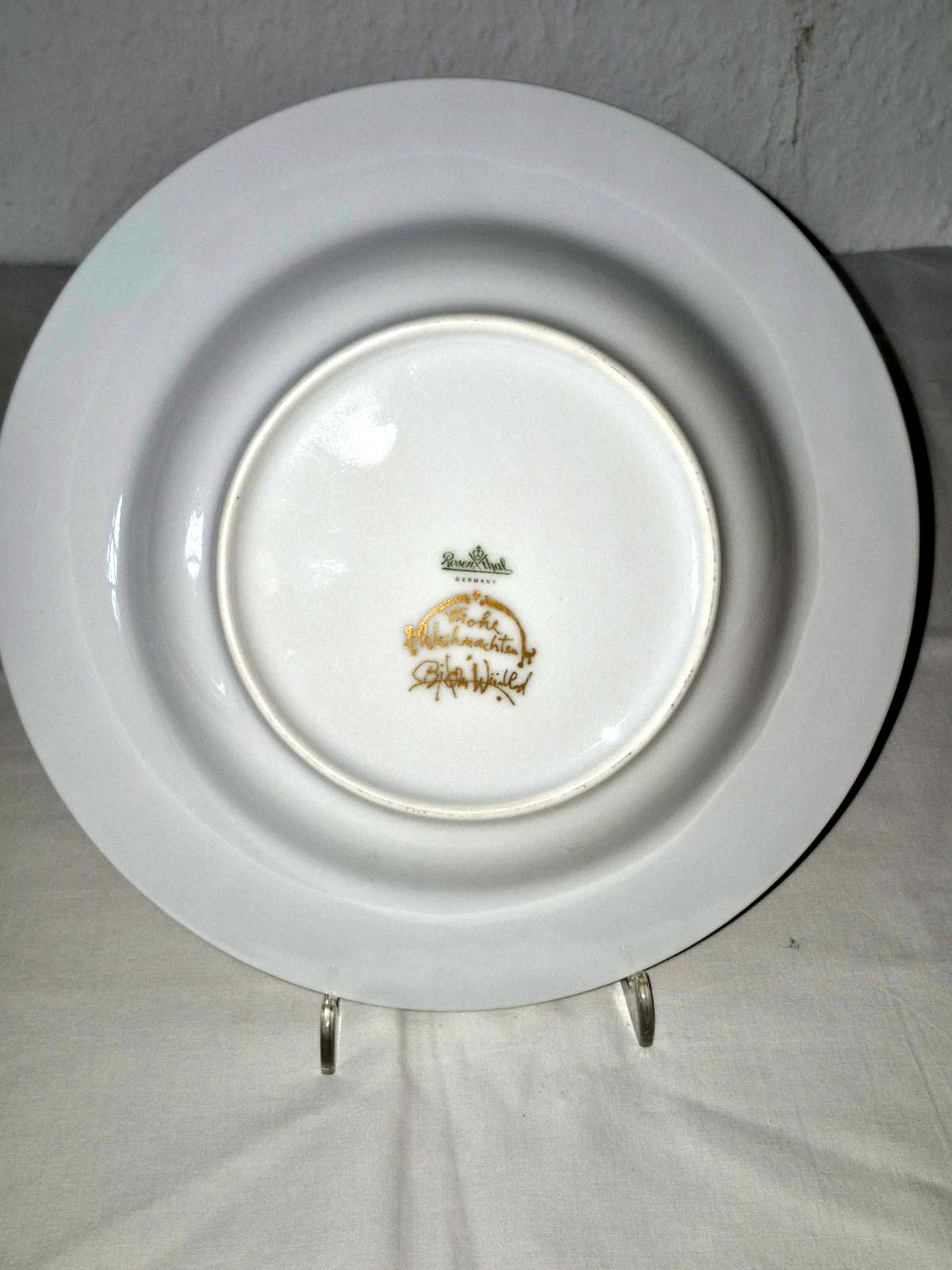 Rosenthal Porzellan Suppenteller 3er Set Björn Wiinblad Frohe Weihnachten