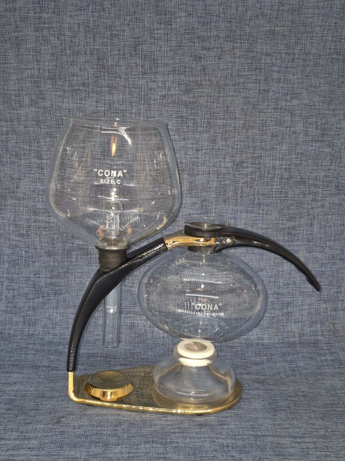 CONA Size C Vakuum Kaffeebereiter Siphon Kaffeemaschine Glas Vintage