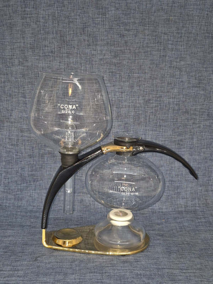 CONA Size C Vakuum Kaffeebereiter Siphon Kaffeemaschine Glas Vintage