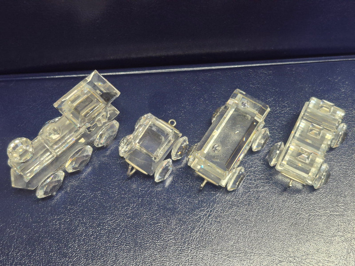 Swarovski 015145 - Eisenbahn Zug Set 4-teilig Kristallglas - Sammlerfigur