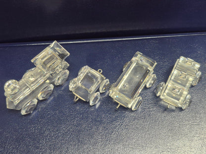 Swarovski 015145 - Eisenbahn Zug Set 4-teilig Kristallglas - Sammlerfigur