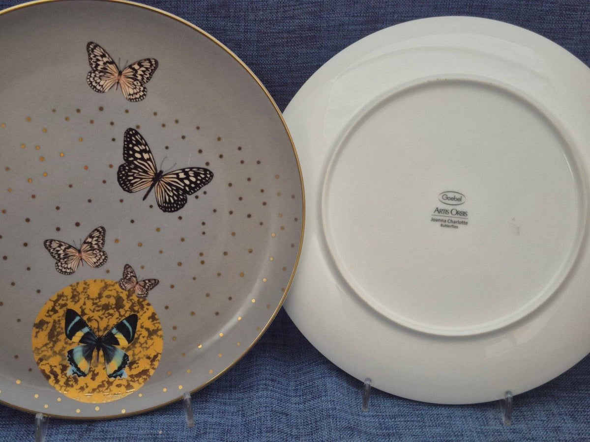 Goebel Artis Orbis Joanna Charlotte Butterflies Porzellan 2 Teller,  22,4 cm