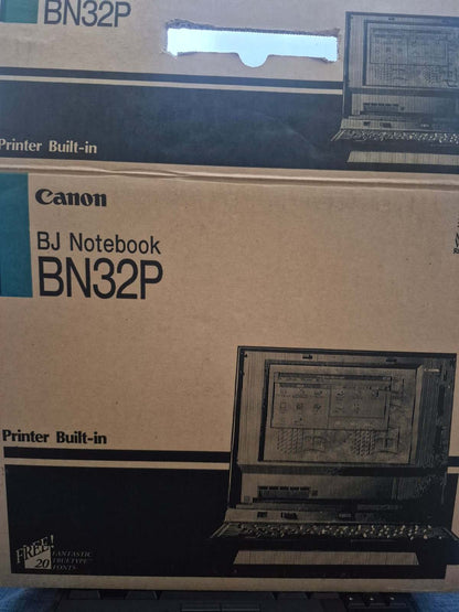 Canon BJ Notebook BN32P  Laptop 486 integrierter Drucker MS-DOS Windows3 Vintage