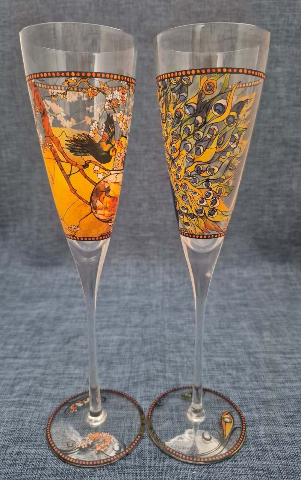 Goebel - Artis Orbis - Louis Comfort Tiffany - 2 Sektkelche - 27,5 cm -