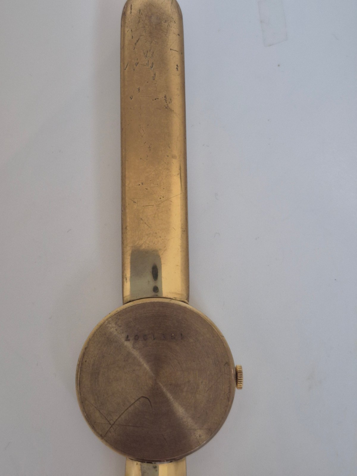 Ducado Swiss Uhr eingearbeitet in einen Brieföffner - Handaufzug Mid Century
