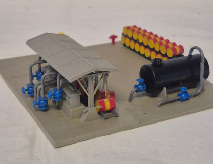 Kibri Tanklager Shell fertig gebaut Modelleisenbahn H0 Industrie