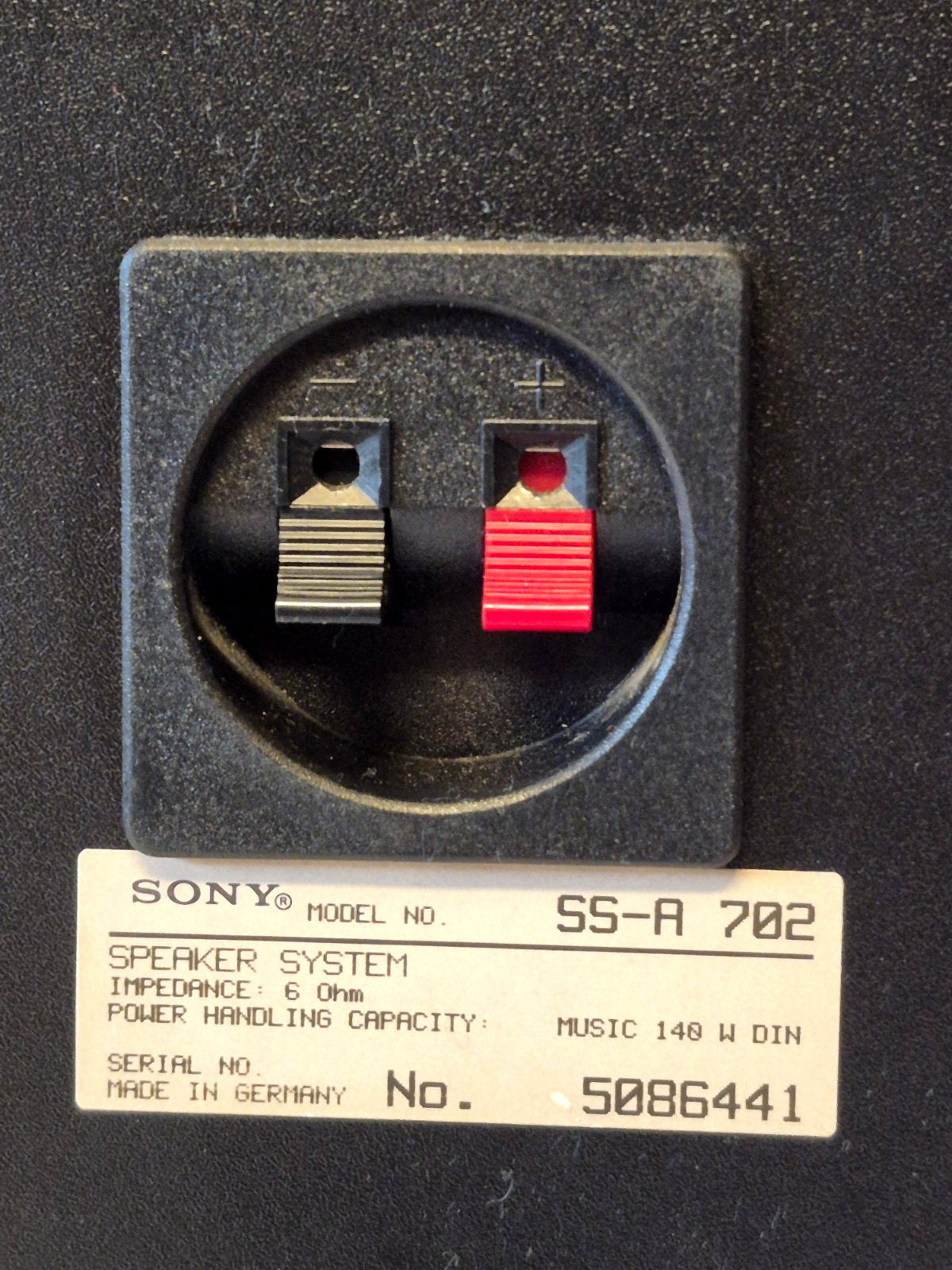 Sony SS-A 702 Lautsprecher Paar 3-Wege HiFi Speaker 140W 6 Ohm Made in Germany