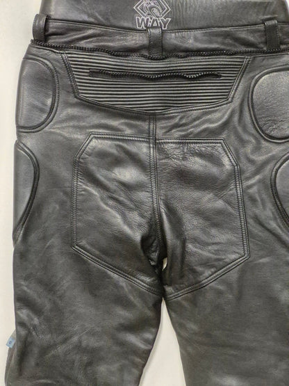 Fast Way Speed Racing Gear Motorrad Lederhose Gr. 52 schwarz Protektoren
