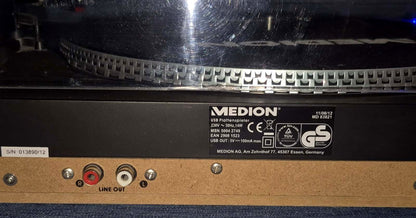 Medion LIFE P69044 MD 83821 USB Plattenspieler MP3 SD Fernbedienung OVP