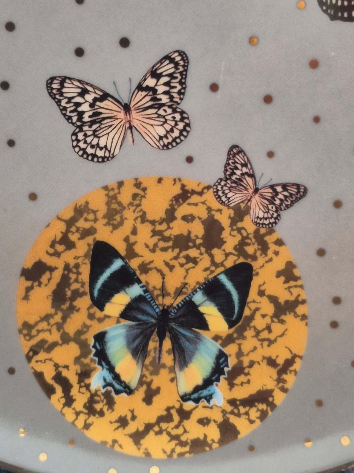 Goebel Artis Orbis Joanna Charlotte Butterflies Porzellan 2 Teller,  22,4 cm