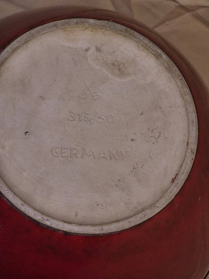 Bodenvase - XXL Vase - Bay-Keramik rot 313/50 Germany West Germany 60/70er