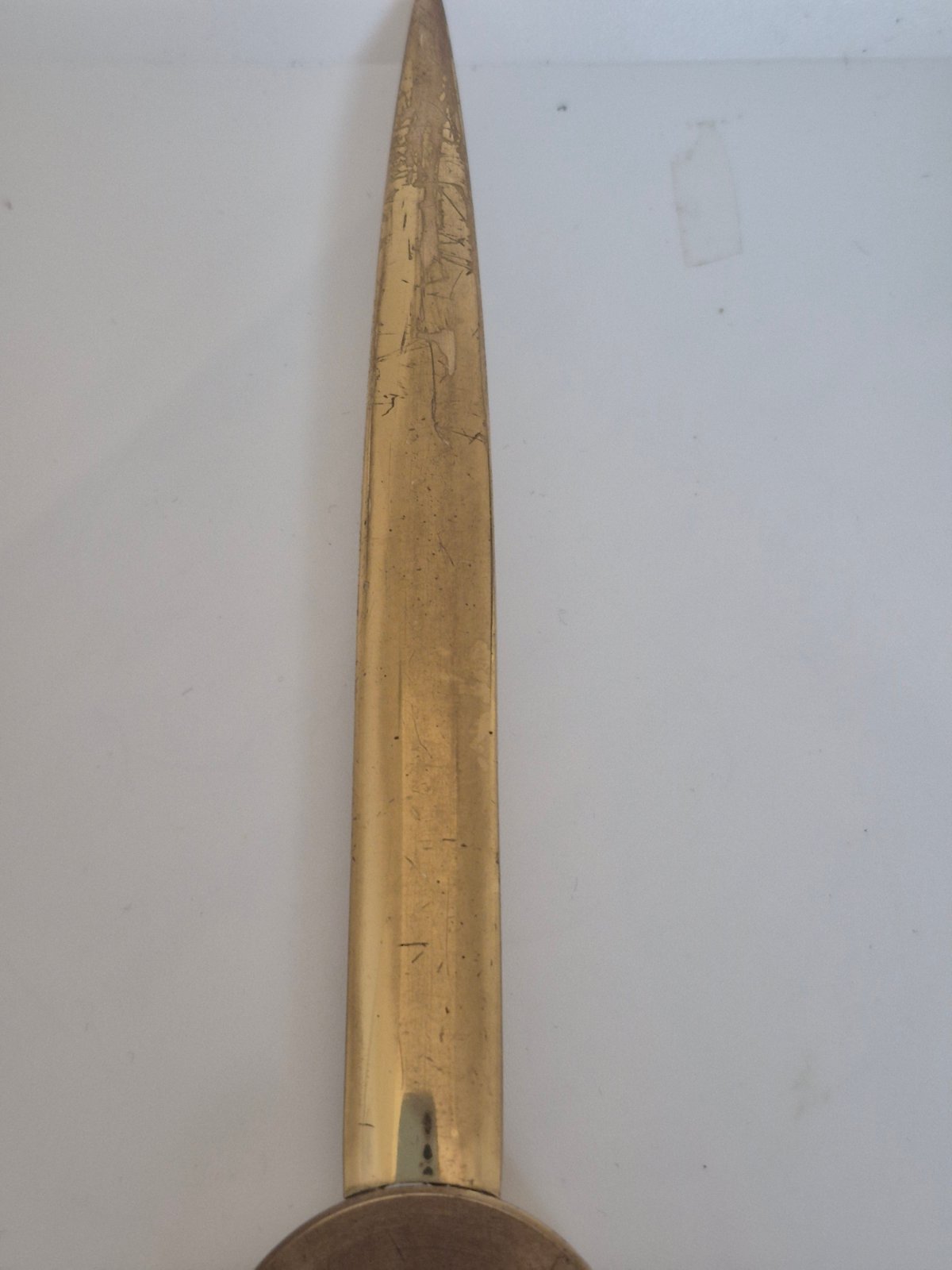 Ducado Swiss Uhr eingearbeitet in einen Brieföffner - Handaufzug Mid Century