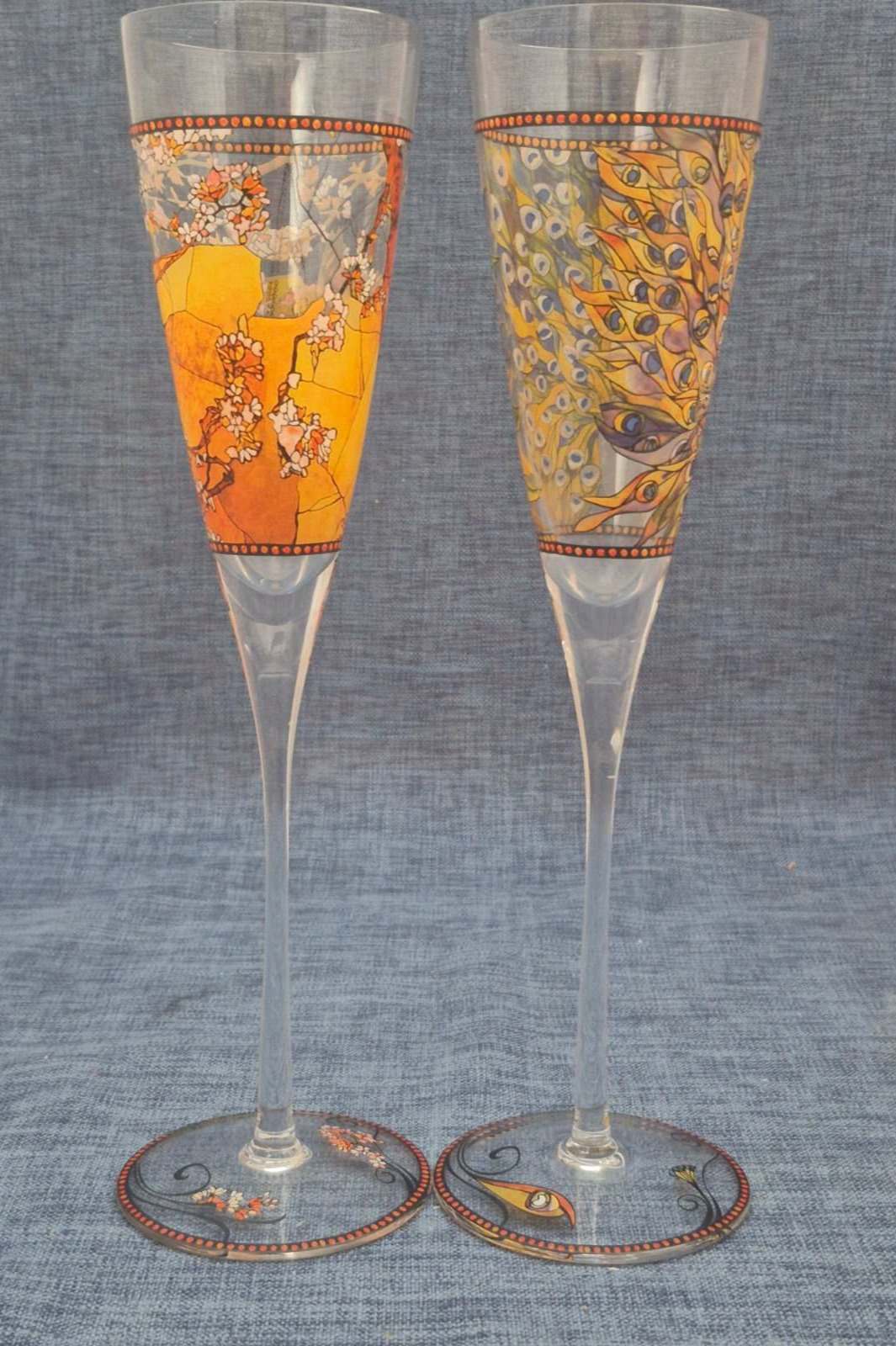 Goebel - Artis Orbis - Louis Comfort Tiffany - 2 Sektkelche - 27,5 cm -