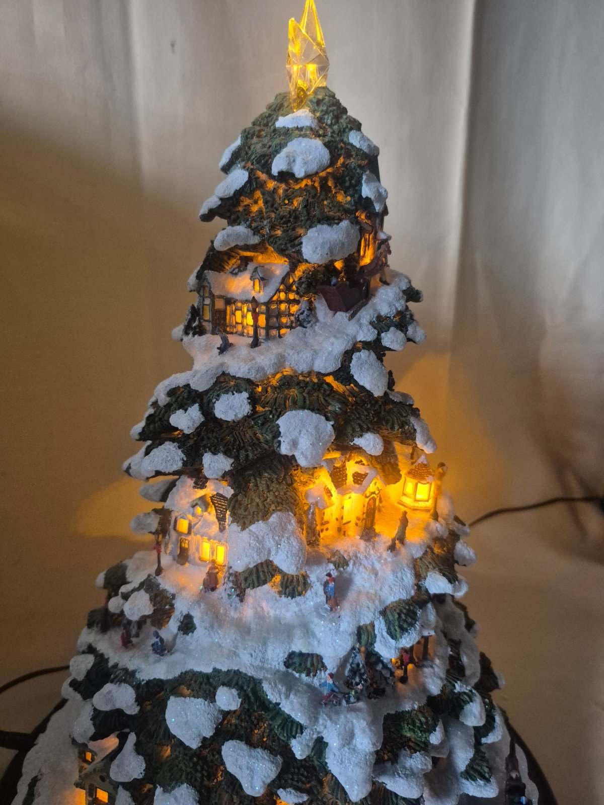 Village Christmas Weihnachtsbaum Diorama beleuchtet Miniatur Winterdorf Sammler