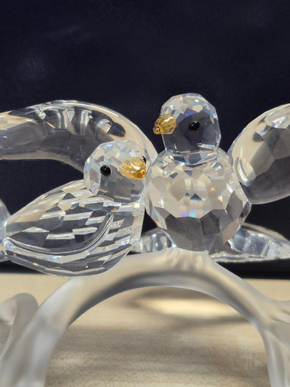 Swarovski - Nr. 657378 - Turteltauben - ca 10,5 cm - Kristallglas