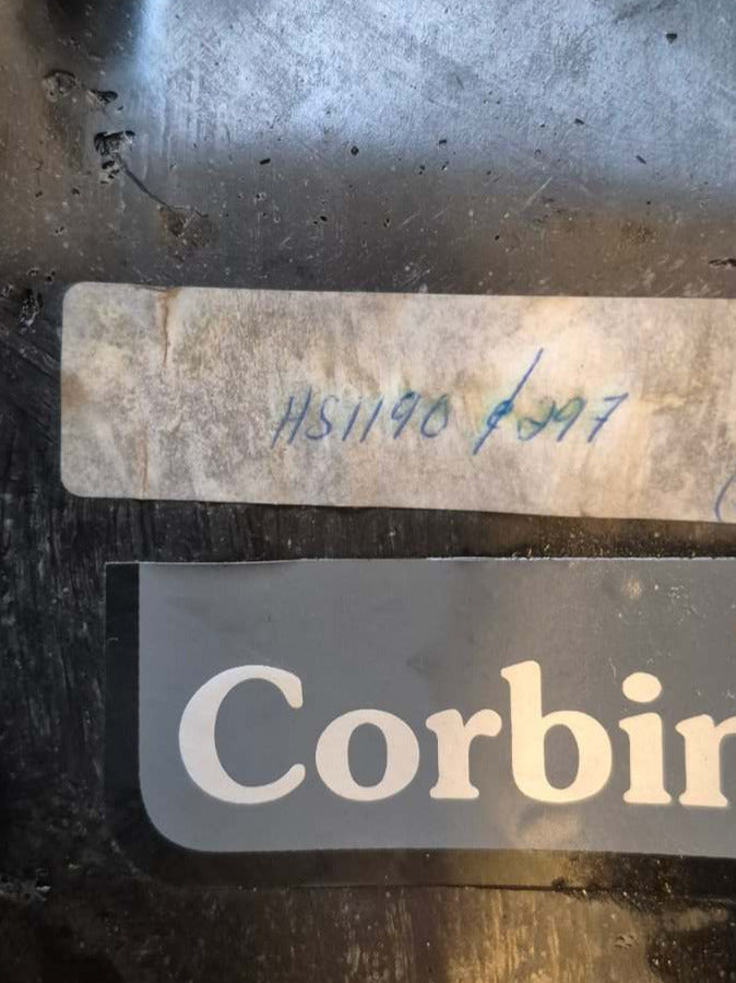 Corbin Motorrad Sitzbank Zweisitzer Soziussitz Leder schwarz rot Lehne 1993