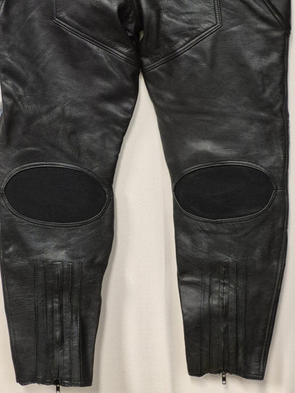 Fast Way Speed Racing Gear Motorrad Lederhose Gr. 52 schwarz Protektoren